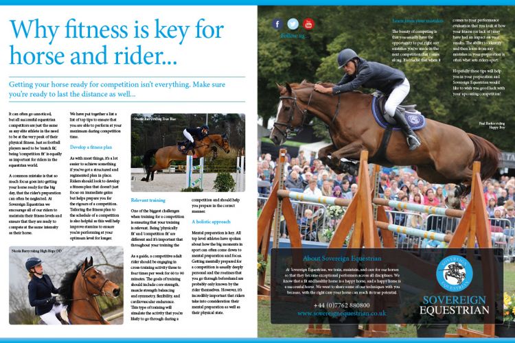 Why fitness is key for horse and rider - Equestrian Life September 2018