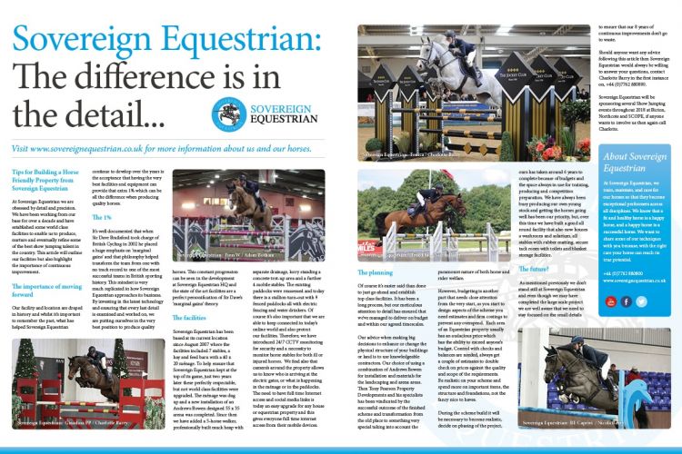 The difference is in the detail - Equestrian Life February 2018
