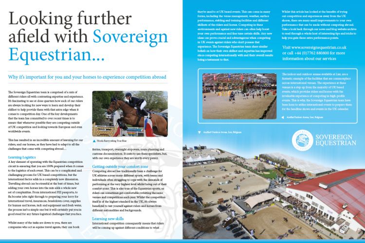Looking further afield - Equestrian Life February 2019